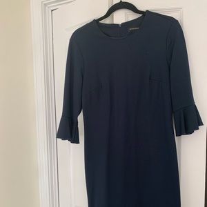 3/4 Sleeve Navy Blue Dress, Banana Republic